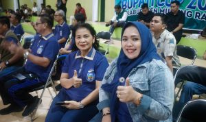Dina Maulidah Hadiri Pembukaan Turnamen Bola Voli Bupati Cup