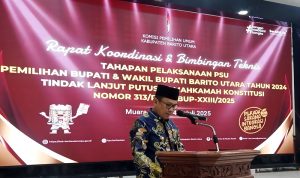 Rakor dan Bimtek Tahapan PSU, Pj Bupati Ajak Semua Pihak Jaga Kondusivitas Daerah