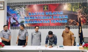 Ketua DPRD Murung Raya Penandatanganan Kerja Sama Harmonisasi Perda dengan Kemenkumham Kalteng