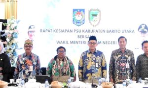 Waket I dan II DPRD Barut Hadiri Rakor Persiapan PSU Pilkada Bersama Wamendagri dan Pemkab