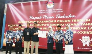 KPU Tetapkan Shalahuddin–Felix Pimpin Barito Utara Periode 2025–2030