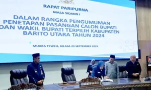 Shalahuddin-Felix Ditetapkan Sebagai Bupati dan Wakil Bupati Terpilih Barito Utara