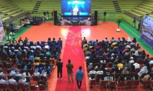 Bupati Heriyus Hadiri Malam Anugerah Pemuda Berprestasi dan Penutupan Pekan Kreativitas Pemuda