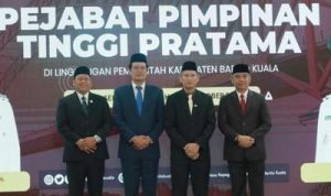 Pelantikan Pejabat Tinggi Pratama Digelar di Aula Selidah