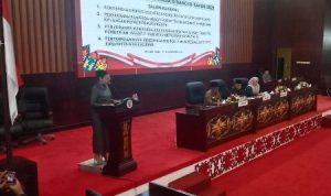 Kabid Amas Jasikha Paparkan Hasil Reses Dapil II Pada Rapat Paripurna DPRD Murung Raya