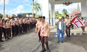 Bupati Murung Raya dan Ketua DPRD Lepas Kontingen Pramuka Ikuti Jambore Daerah Kalteng