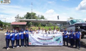 Bupati Murung Raya Resmikan Penerbangan Perdana Puruk Cahu-Balikpapan