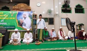 Rejikinnor Hadiri Peringatan Isra Miraj dan Haul Guru Sekumpul di Masjid Nurul Islam Puruk Cahu