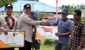 Distan Barut Salurkan Ribuan Bibit dan Ternak untuk Petani-Peternak