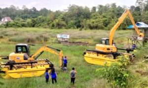 Uji Operasi Excavator Amfibi Jadi Langkah Awal Penguatan Alat PUPR
