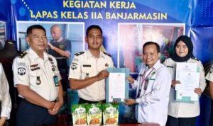 UMKM Lapas Banjarmasin Naik Kelas, Kantongi Sertifikat Halal