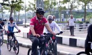 Shalahuddin Gowes Bersama dan Ajak Warga Hidup Sehat
