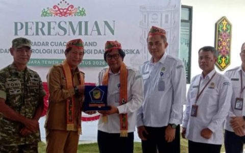 Jangkauan 200 Kilometer Radar Cuaca Muara Teweh Siap Beroperasi