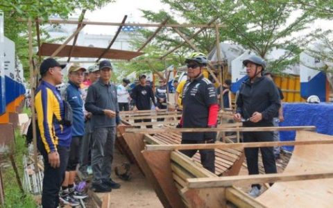 Tinjau Akses Islamic Center Bupati Barito Utara Gowes Bareng Forkopimda