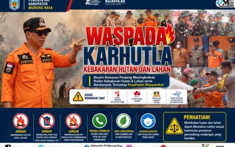 Kualitas Udara Memburuk, Bupati Murung Raya Imbau Warga Kurangi Aktivitas di Luar Rumah