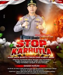 Kapolres Bartim Tegaskan Larangan Bakar Lahan dan Hutan