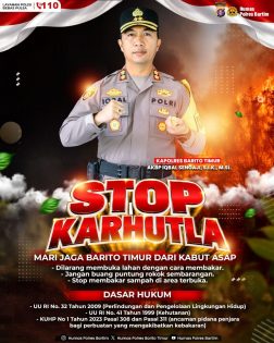 Kapolres Bartim Tegaskan Larangan Bakar Lahan dan Hutan
