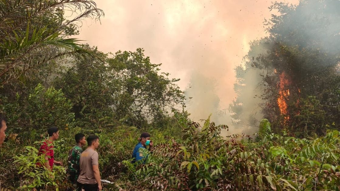 Tim Gabungan Sisir Titik Hotspot Karhutla di Karusen Janang