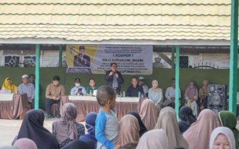 Supian HK Bawa Pesan Kesehatan hingga Desa Rantau Bujur